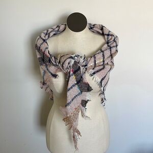 Wander agio scarf plaid pink blue white
Casual colors shawl large scarf New